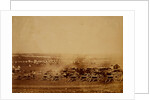 Kamara Heights in the distance, artillery waggons in the foreground, Crimean War by Roger Fenton