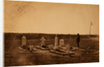 The tombs of the generals on Cathcart's Hill, Crimean War by Roger Fenton