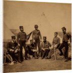 Officers of the 90th Regiment, Crimean War by Roger Fenton