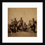 Officers of the 90th Regiment, Crimean War by Roger Fenton
