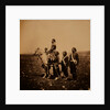 Ismail Pacha on horseback, with Turkish officers, Crimean War by Roger Fenton