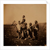 Ismail Pacha on horseback, with Turkish officers, Crimean War by Roger Fenton