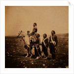 Ismail Pacha on horseback, with Turkish officers, Crimean War by Roger Fenton