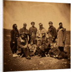 General Cissé, with officers & soldiers of General Bosquet's Division, Crimean War by Roger Fenton