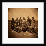General Cissé, with officers & soldiers of General Bosquet's Division, Crimean War by Roger Fenton
