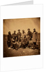 General Cissé, with officers & soldiers of General Bosquet's Division, Crimean War by Roger Fenton
