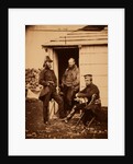 Captain Ponsonby, Captain Pearson & Captain Markham, on the staff of Sir George Brown, Crimean War by Roger Fenton