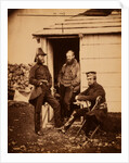 Captain Ponsonby, Captain Pearson & Captain Markham, on the staff of Sir George Brown, Crimean War by Roger Fenton