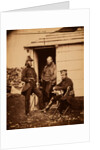 Captain Ponsonby, Captain Pearson & Captain Markham, on the staff of Sir George Brown, Crimean War by Roger Fenton