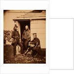 Captain Ponsonby, Captain Pearson & Captain Markham, on the staff of Sir George Brown, Crimean War by Roger Fenton