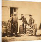 Lieutenant General Barnard, C.B., Captain Barnard & servants, Crimean War by Roger Fenton