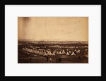 Looking towards Mackenzie's Heights, tents of the 33rd Regiment in the foreground, Crimean War by Roger Fenton