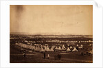 Looking towards Mackenzie's Heights, tents of the 33rd Regiment in the foreground, Crimean War by Roger Fenton