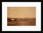 Looking towards St. George's Monastery, tents of the 4th Division in the foreground, Crimean War by Roger Fenton