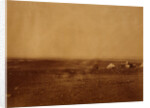 French left attack, Kamiesch in the distance - tents of Sir John Campbell in the foreground, Crimean War by Roger Fenton
