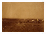 French left attack, Kamiesch in the distance - tents of Sir John Campbell in the foreground, Crimean War by Roger Fenton