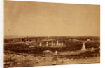 The cemetery Cathcart's Hill - the Picquet House, Victoria Redoubt and the Redoubt des Anglais in the distance, Crimean War by Roger Fenton