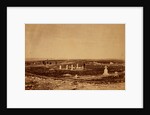 The cemetery Cathcart's Hill - the Picquet House, Victoria Redoubt and the Redoubt des Anglais in the distance, Crimean War by Roger Fenton