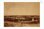 The cemetery Cathcart's Hill - the Picquet House, Victoria Redoubt and the Redoubt des Anglais in the distance, Crimean War by Roger Fenton