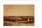 The cemetery Cathcart's Hill - the Picquet House, Victoria Redoubt and the Redoubt des Anglais in the distance, Crimean War by Roger Fenton