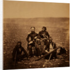 Mr. Thompson of the Commissariat & attendants of Ismail Pacha, Crimean War by Roger Fenton