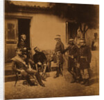 Major General Estcourt, Adj.-Gen. Major De Morel, Captain Thompson, Lieutenant-Colonel Blane, Major Kirkland, Lieutenant-Colonel the Honourable W.L. Pakenham, officers of his staff by Roger Fenton