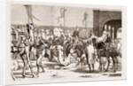 The Prince Of Wales At Trichinopoly, 1876: The Railway Station Before The Prince's Arrival: Loading Camels With Troops' Baggage by Anonymous
