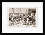 The Prince Of Wales At Trichinopoly, 1876: The Railway Station Before The Prince's Arrival: Loading Camels With Troops' Baggage by Anonymous