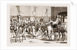 The Prince Of Wales At Trichinopoly, 1876: The Railway Station Before The Prince's Arrival: Loading Camels With Troops' Baggage by Anonymous