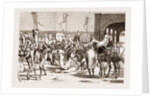The Prince Of Wales At Trichinopoly, 1876: The Railway Station Before The Prince's Arrival: Loading Camels With Troops' Baggage by Anonymous