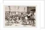 The Prince Of Wales At Trichinopoly, 1876: The Railway Station Before The Prince's Arrival: Loading Camels With Troops' Baggage by Anonymous