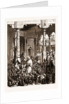 The Prince Of Wales Visiting The Monkey Temple, Benares by Anonymous