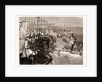 Grand Review Before The Prince Of Wales At Delhi, India: Charge Of Native Cavalry by Anonymous