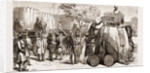The Prince Of Wales In India: The Prince Mounting His Elephant At Jeypore, 1876 by Anonymous