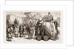 The Prince Of Wales In India: The Prince Mounting His Elephant At Jeypore, 1876 by Anonymous