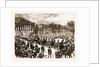 The Late Leon Gambetta: The Funeral Procession Leaving The Chamber Of Deputies, 1883 by Anonymous