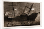 The Fatal Collision At The Mouth Of The Mersey Between The Inman Mail Steamer city Of Brussels And The Hall Line Steamer kirby Hall, 1883 by Anonymous