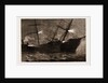 The Fatal Collision At The Mouth Of The Mersey Between The Inman Mail Steamer city Of Brussels And The Hall Line Steamer kirby Hall, 1883 by Anonymous