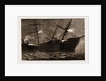 The Fatal Collision At The Mouth Of The Mersey Between The Inman Mail Steamer city Of Brussels And The Hall Line Steamer kirby Hall, 1883 by Anonymous