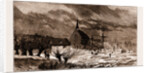 The Disastrous Floods In Austria-hungary: A Flooded Churchyard At Raab, Austria by Anonymous