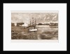 The Golden Gate, San Francisco: H.M.S. Comus Leaving The Harbour Accompanied By General Mcdowell: The Fort Saluting by Anonymous