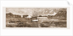 The Golden Gate, San Francisco: H.M.S. Comus Leaving The Harbour Accompanied By General Mcdowell: The Fort Saluting by Anonymous