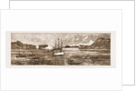 The Golden Gate, San Francisco: H.M.S. Comus Leaving The Harbour Accompanied By General Mcdowell: The Fort Saluting by Anonymous