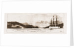 H.M.S. Comus At Burrard Inlet, The Present Terminus Of The Canadian Pacific Railway by Anonymous