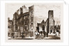 Old Houses Near High Street, Monkwearmouth Church by Anonymous