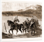 The Restoration Of Cetewayo: The Military Escort Crossing The Tugela On Their Way To Meet The King, 1883 by Anonymous