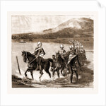 The Restoration Of Cetewayo: The Military Escort Crossing The Tugela On Their Way To Meet The King, 1883 by Anonymous