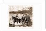 The Restoration Of Cetewayo: The Military Escort Crossing The Tugela On Their Way To Meet The King, 1883 by Anonymous