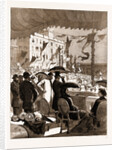 Mr. And Mrs. Gladstone Witnessing The Carnival Procession At Nice From The Balcony Of The Prefecture, 1883 by Anonymous