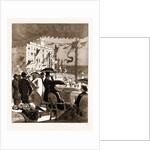 Mr. And Mrs. Gladstone Witnessing The Carnival Procession At Nice From The Balcony Of The Prefecture, 1883 by Anonymous